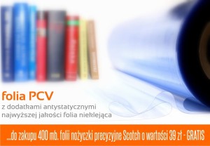 Folia do okładania książek  PCV 40 cm/10 m b.