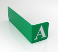 rozdzielacz alfabetyczny z PCV, kolor  zielony