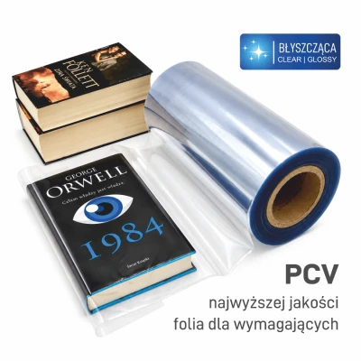 Folia do okładania książek  PCV |miękka| 40 cm x 100 mb